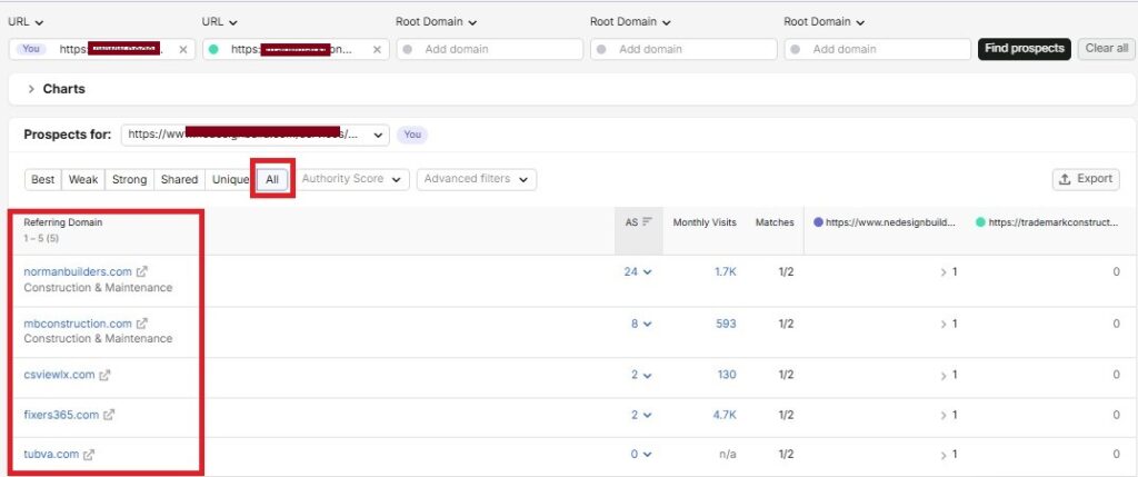 competitor backlink list
